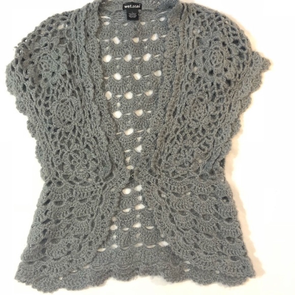 Wet Seal Tops - ✅4-20$ Open knit crochet junior large sweater top